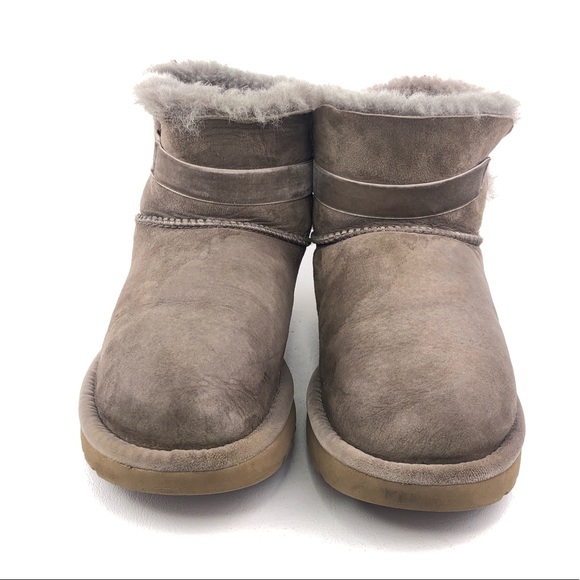 UGG Karlie Mini Sheespkin Winter Boots 7 - Picture 4 of 12